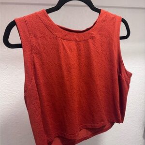 Sleeveless Red Top